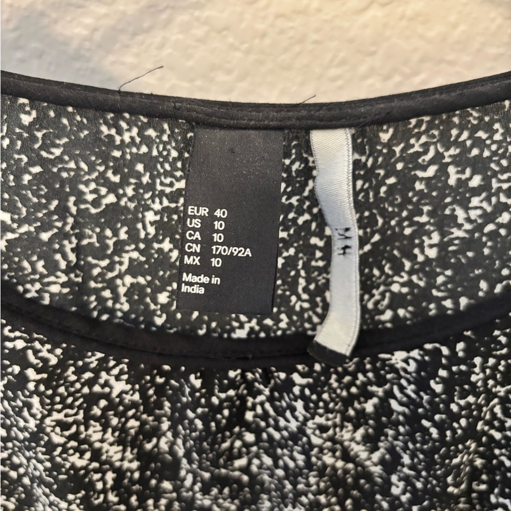 Black and White Patterned dress